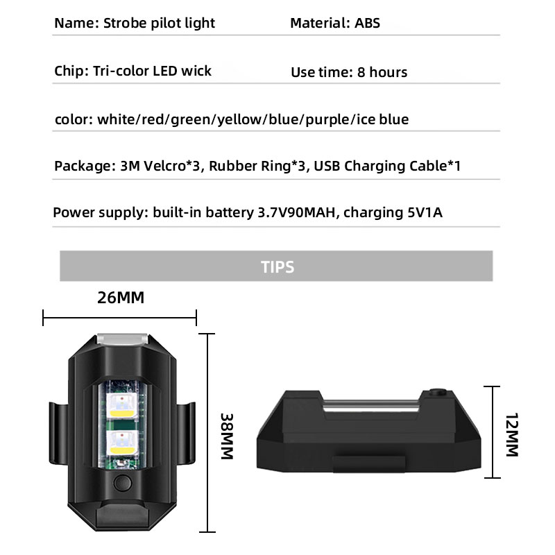 Motorcycle Universal Strobe Li - Drone Strobe Light 评论和价格